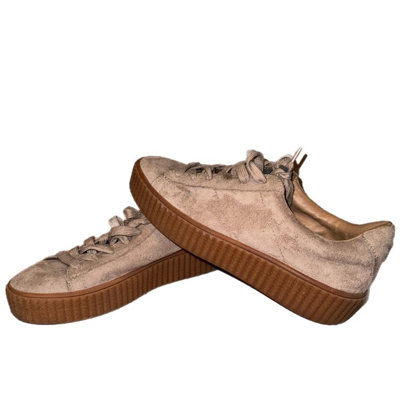 Platform Suede Sneakers. - Picture 1 of 2